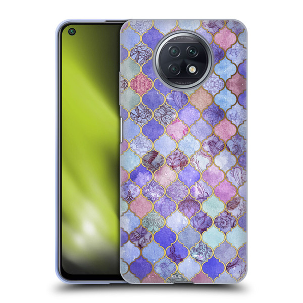 Micklyn Le Feuvre Moroccan Decorative Purple Soft Gel Case for Xiaomi Redmi Note 9T 5G