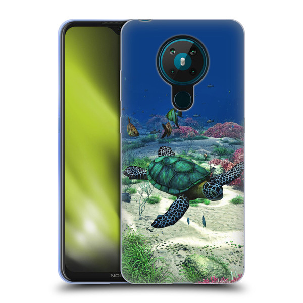 Simone Gatterwe Life In Sea Turtle Soft Gel Case for Nokia 5.3