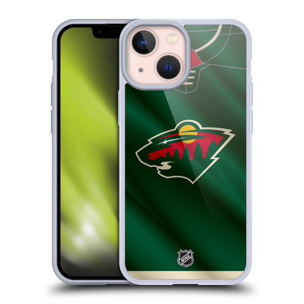 NHL Minnesota Wild Jersey Soft Gel Case for Apple iPhone 13 Mini