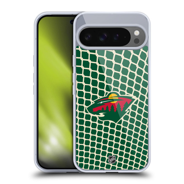 NHL Minnesota Wild Net Pattern Soft Gel Case for Google Pixel 9 Pro XL