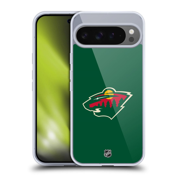 NHL Minnesota Wild Plain Soft Gel Case for Google Pixel 9 Pro XL