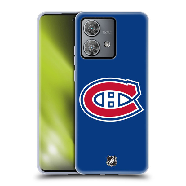 NHL Montreal Canadiens Plain Soft Gel Case for Motorola Edge 40 Neo 5G