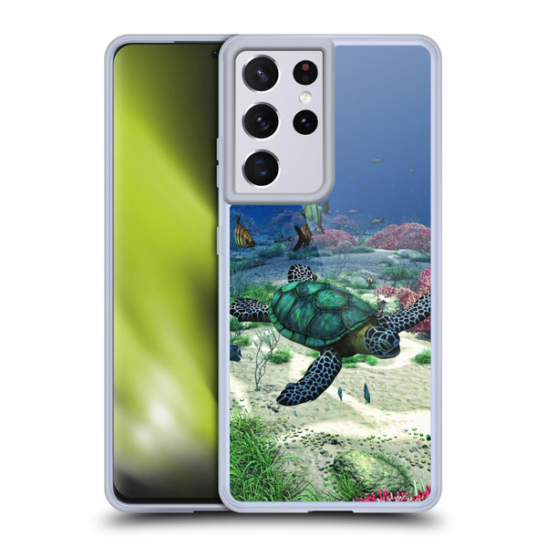 Simone Gatterwe Life In Sea Turtle Soft Gel Case for Samsung Galaxy S21 Ultra 5G