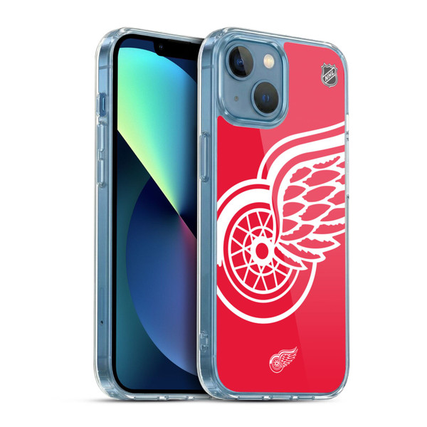 NHL Detroit Red Wings Oversized Soft Gel Case for Apple iPhone 13 Mini & MagSafe