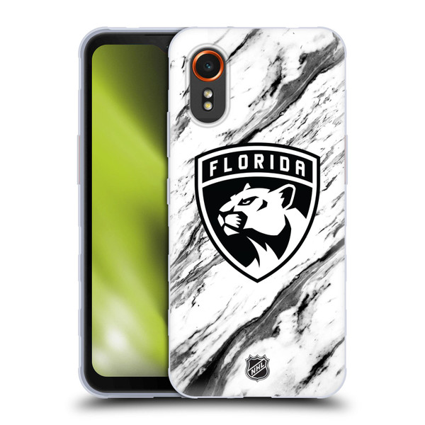 NHL Florida Panthers Marble Soft Gel Case for Samsung Galaxy Xcover7 5G