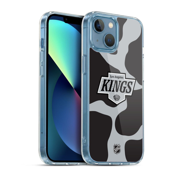 NHL Los Angeles Kings Cow Pattern Soft Gel Case for Apple iPhone 13 Mini