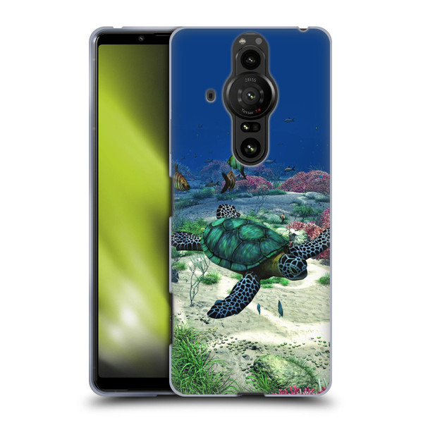 Simone Gatterwe Life In Sea Turtle Soft Gel Case for Sony Xperia Pro-I