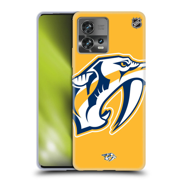 NHL Nashville Predators Oversized Soft Gel Case for Motorola Moto Edge 30 Fusion