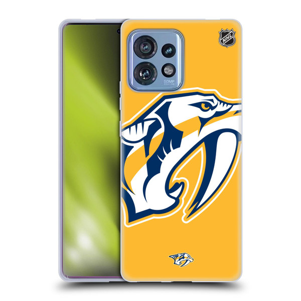 NHL Nashville Predators Oversized Soft Gel Case for Motorola Moto Edge 40 Pro/Plus 2023