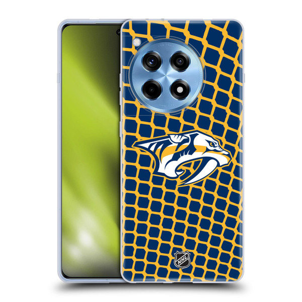 NHL Nashville Predators Net Pattern Soft Gel Case for OPPO OnePlus Ace 3 5G