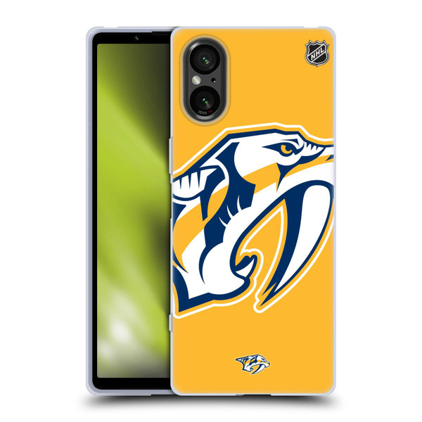 NHL Nashville Predators Oversized Soft Gel Case for Sony Xperia 5 V 5G
