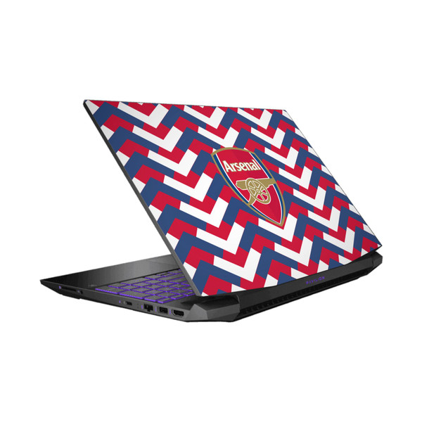 Arsenal FC Logos Zigzag Vinyl Sticker Skin Decal Cover for HP Pavilion 15.6" 15-dk0047TX