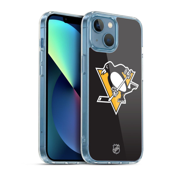 NHL Pittsburgh Penguins Plain Soft Gel Case for Apple iPhone 13 Mini & MagSafe