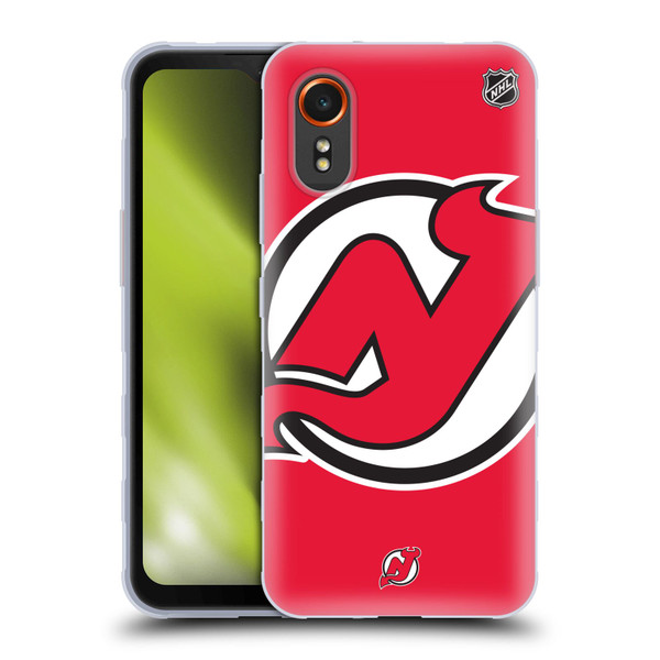 NHL New Jersey Devils Oversized Soft Gel Case for Samsung Galaxy Xcover7 5G