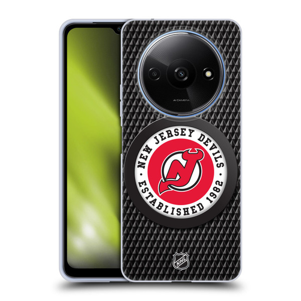 NHL New Jersey Devils Puck Texture Soft Gel Case for Xiaomi Redmi A3