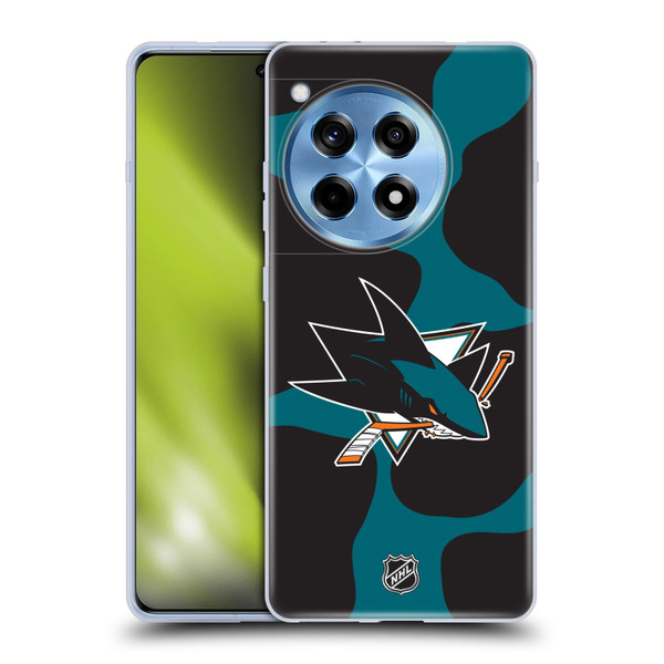 NHL San Jose Sharks Cow Pattern Soft Gel Case for OPPO OnePlus Ace 3 5G