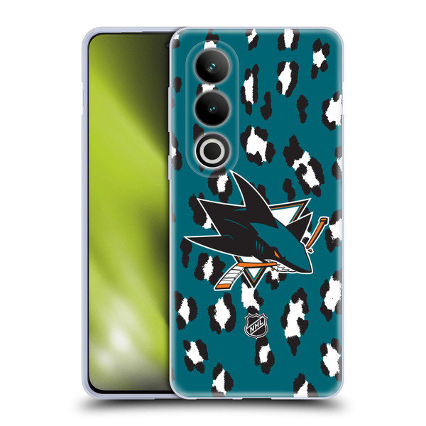 NHL San Jose Sharks Leopard Pattern Soft Gel Case for OPPO OnePlus Ace 3V 5G