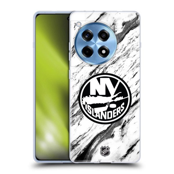 NHL New York Islanders Marble Soft Gel Case for OPPO OnePlus Ace 3 5G