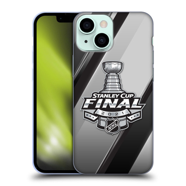 NHL 2021 Stanley Cup Final Stripes 2 Soft Gel Case for Apple iPhone 13 Mini