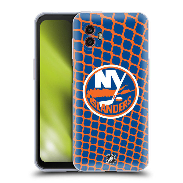 NHL New York Islanders Net Pattern Soft Gel Case for Samsung Galaxy Xcover6 Pro/Pro2
