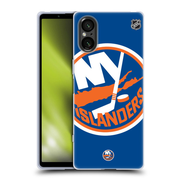 NHL New York Islanders Oversized Soft Gel Case for Sony Xperia 5 V 5G