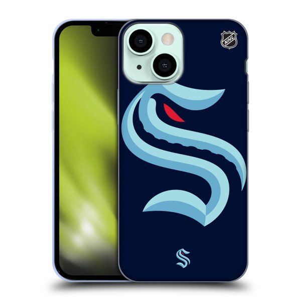 NHL Seattle Kraken Oversized Soft Gel Case for Apple iPhone 13 Mini