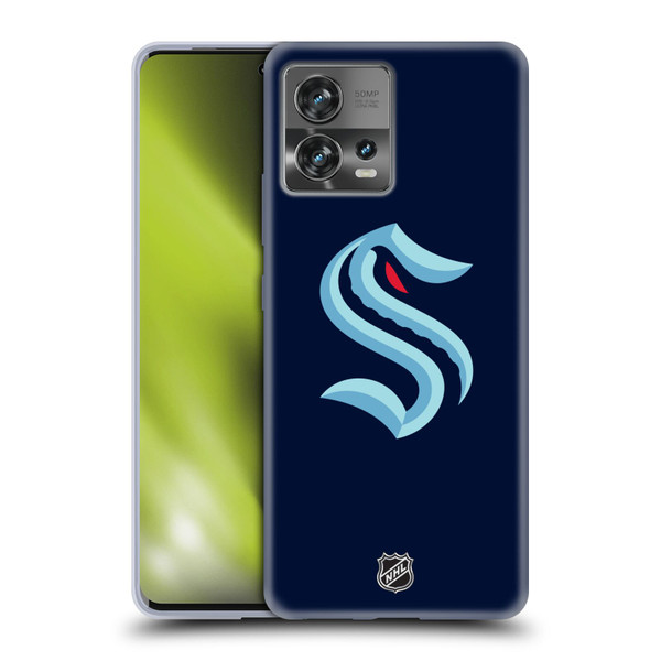 NHL Seattle Kraken Plain Soft Gel Case for Motorola Moto Edge 30 Fusion
