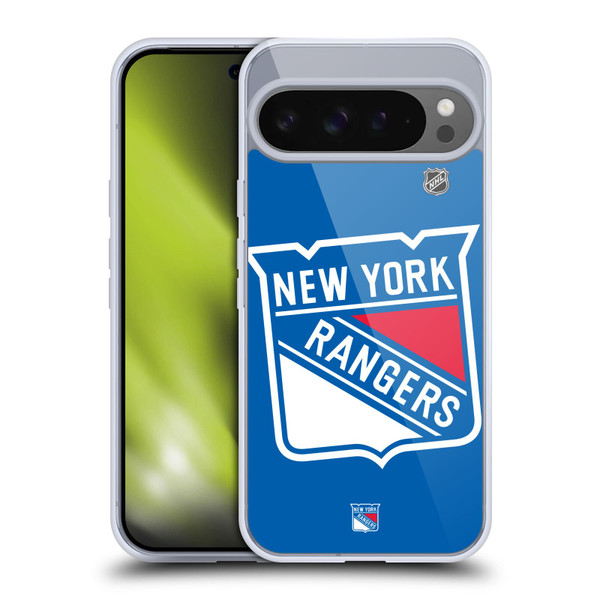 NHL New York Rangers Oversized Soft Gel Case for Google Pixel 9 Pro XL