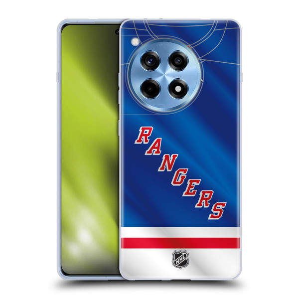 NHL New York Rangers Jersey Soft Gel Case for OPPO OnePlus Ace 3 5G