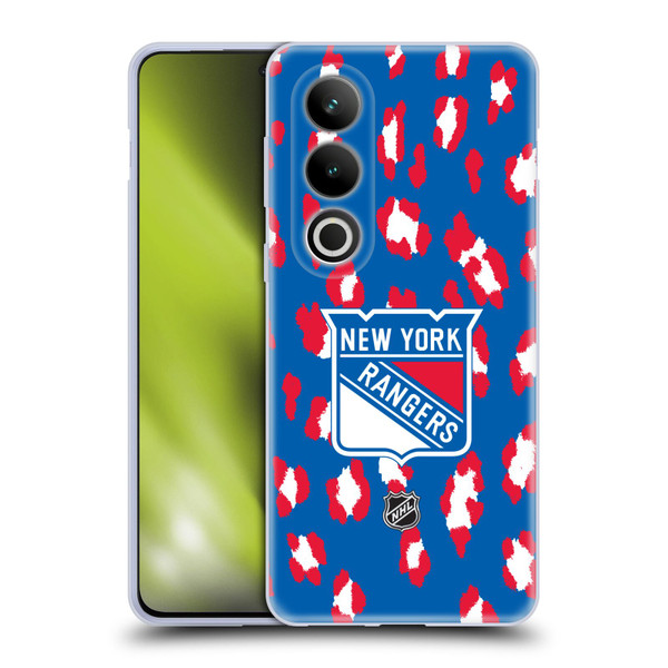 NHL New York Rangers Leopard Pattern Soft Gel Case for OPPO OnePlus Ace 3V 5G