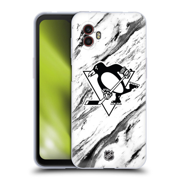 NHL Pittsburgh Penguins Marble Soft Gel Case for Samsung Galaxy Xcover6 Pro/Pro2