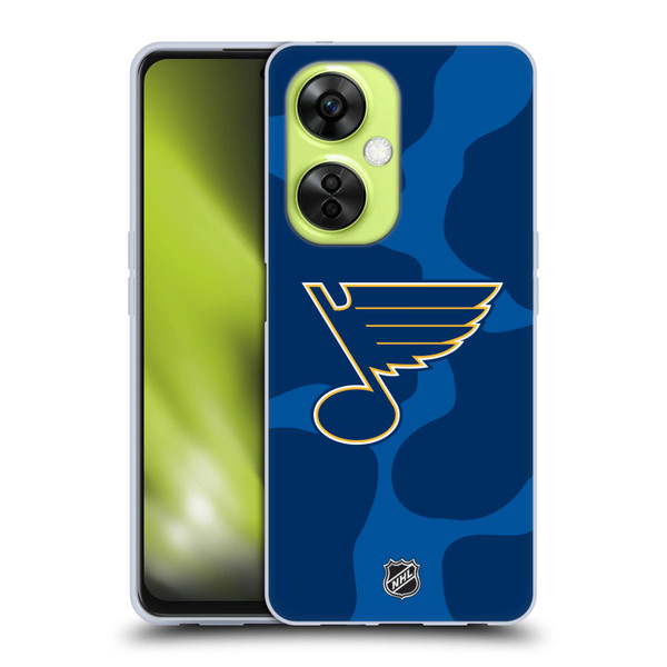 NHL St Louis Blues Cow Pattern Soft Gel Case for OnePlus Nord CE 3 Lite 5G