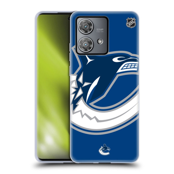 NHL Vancouver Canucks Oversized Soft Gel Case for Motorola Edge 40 Neo 5G