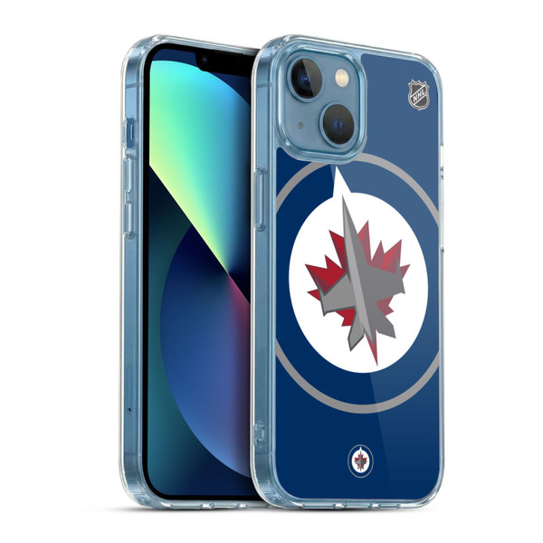 NHL Winnipeg Jets Oversized Soft Gel Case for Apple iPhone 13 Mini & MagSafe