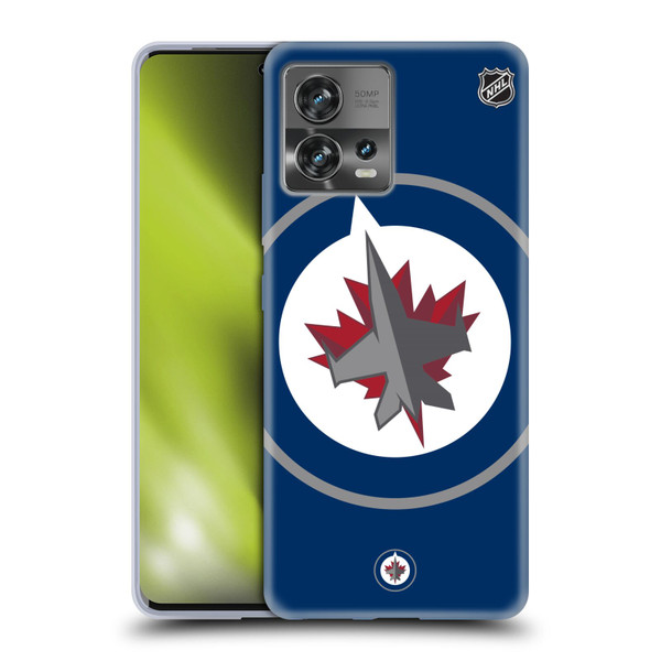 NHL Winnipeg Jets Oversized Soft Gel Case for Motorola Moto Edge 30 Fusion