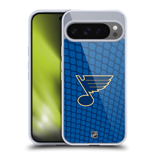 NHL St Louis Blues Net Pattern Soft Gel Case for Google Pixel 9 Pro XL