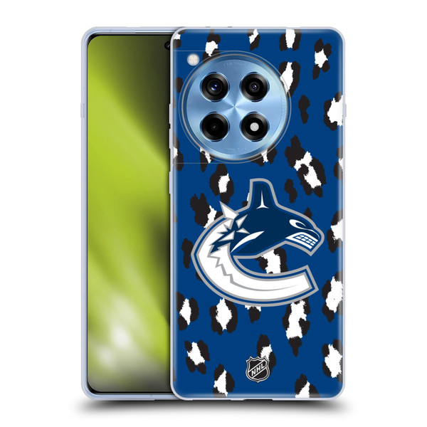 NHL Vancouver Canucks Leopard Patten Soft Gel Case for OPPO OnePlus Ace 3 5G