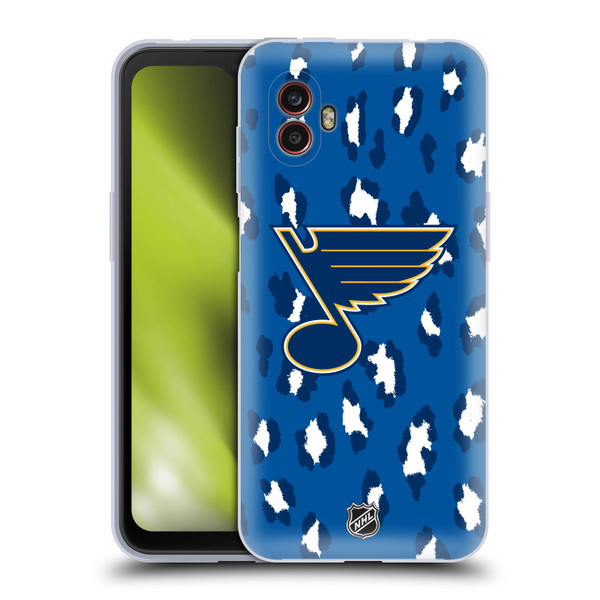 NHL St Louis Blues Leopard Pattern Soft Gel Case for Samsung Galaxy Xcover6 Pro/Pro2