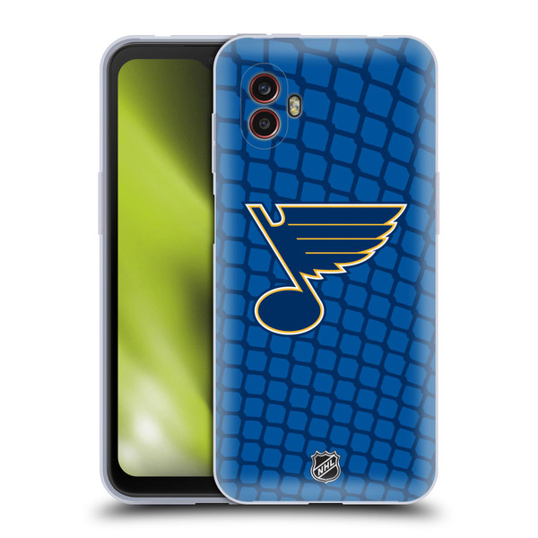NHL St Louis Blues Net Pattern Soft Gel Case for Samsung Galaxy Xcover6 Pro/Pro2