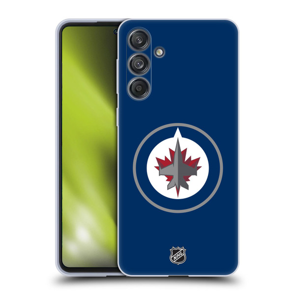 NHL Winnipeg Jets Plain Soft Gel Case for Samsung Galaxy M55 5G