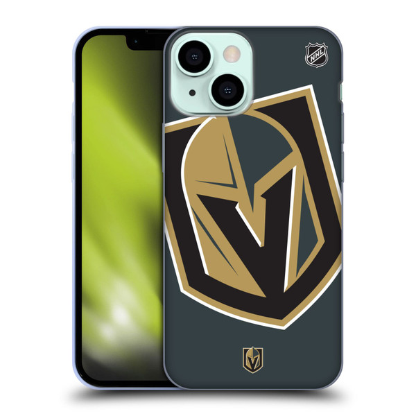 NHL Vegas Golden Knights Oversized Soft Gel Case for Apple iPhone 13 Mini