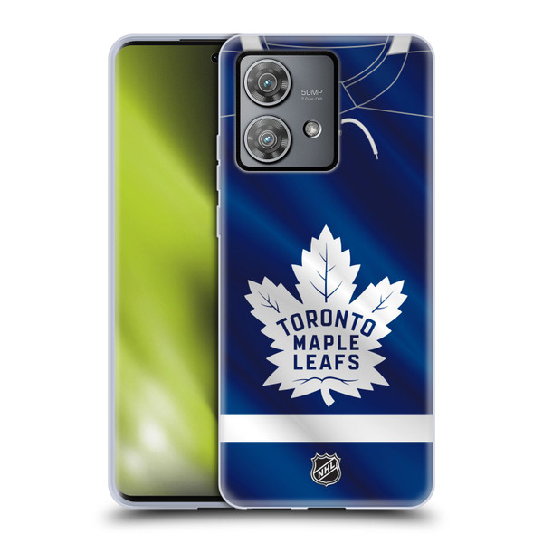 NHL Toronto Maple Leafs Jersey Soft Gel Case for Motorola Edge 40 Neo 5G