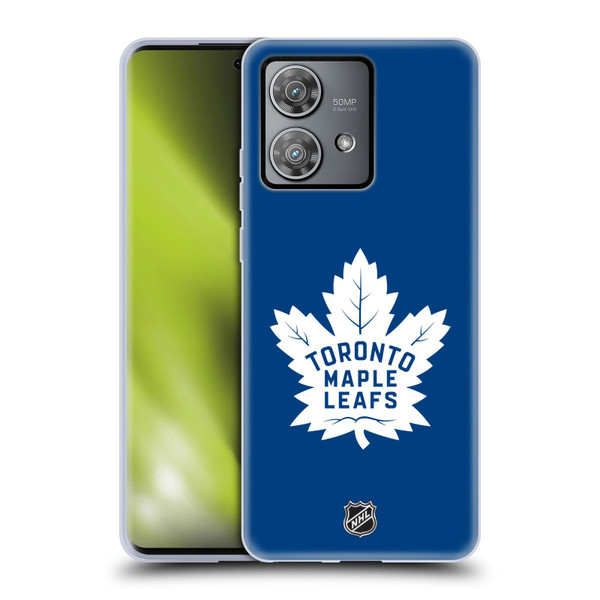 NHL Toronto Maple Leafs Plain Soft Gel Case for Motorola Edge 40 Neo 5G