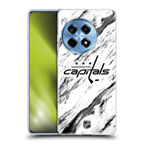 NHL Washington Capitals Marble Soft Gel Case for OPPO OnePlus Ace 3 5G