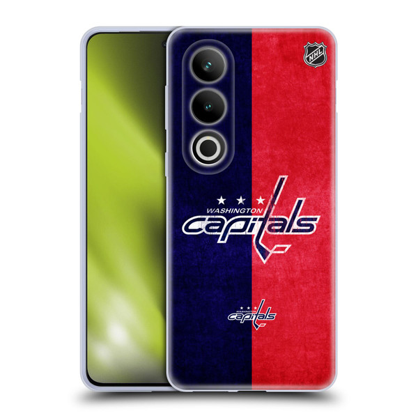 NHL Washington Capitals Half Distressed Soft Gel Case for OPPO OnePlus Ace 3V 5G