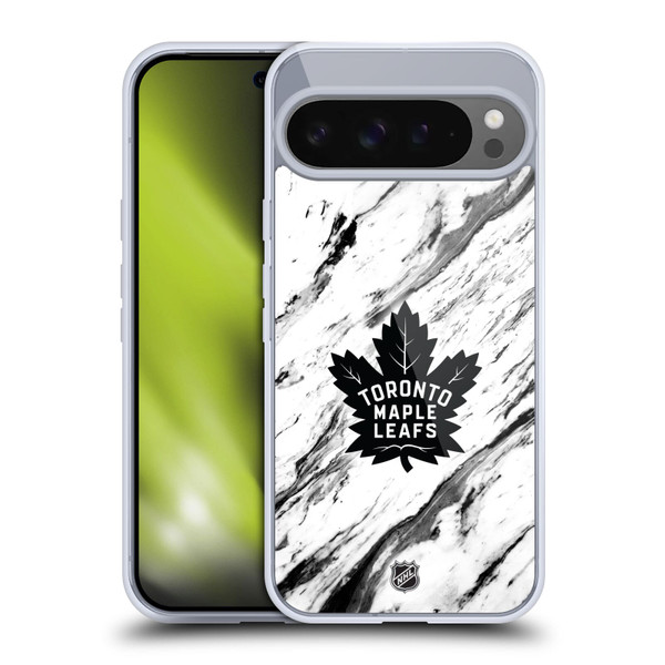 NHL Toronto Maple Leafs Marble Soft Gel Case for Google Pixel 9 Pro XL