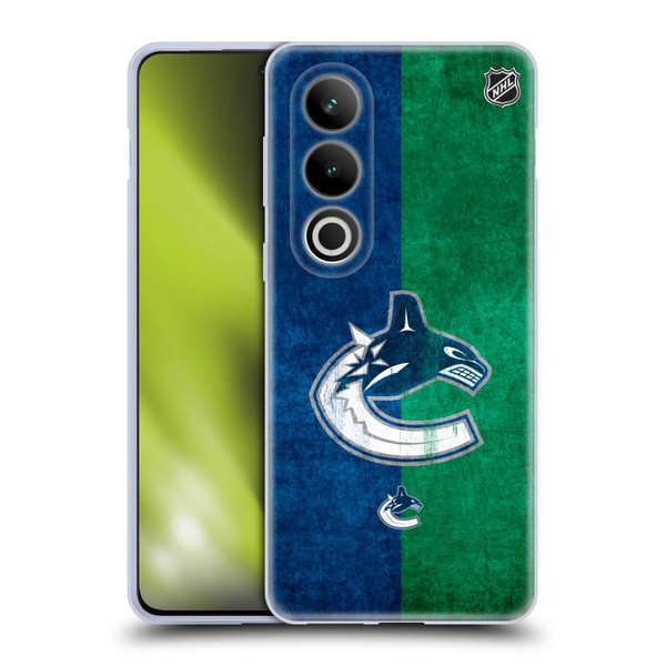 NHL Vancouver Canucks Half Distressed Soft Gel Case for OPPO OnePlus Ace 3V 5G