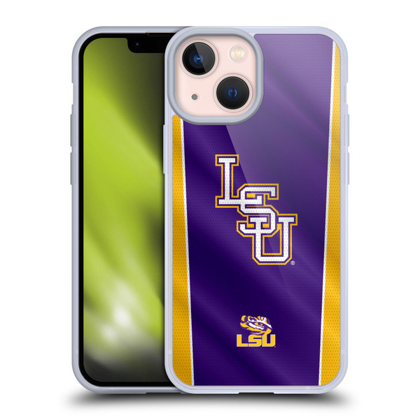 Louisiana State University LSU Louisiana State University LSU Banner Soft Gel Case for Apple iPhone 13 Mini