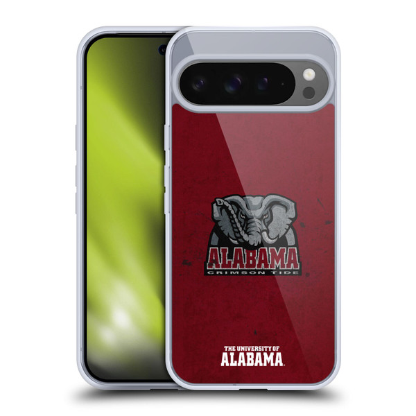 University Of Alabama UA The University Of Alabama Distressed Soft Gel Case for Google Pixel 9 Pro XL