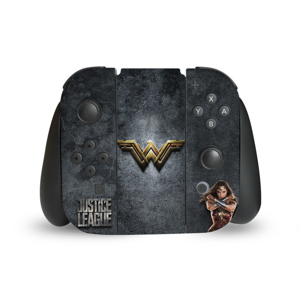 Justice League Movie Logo And Character Art Wonder Woman Vinyl Sticker Skin Decal Cover for Nintendo Switch Joy Controller